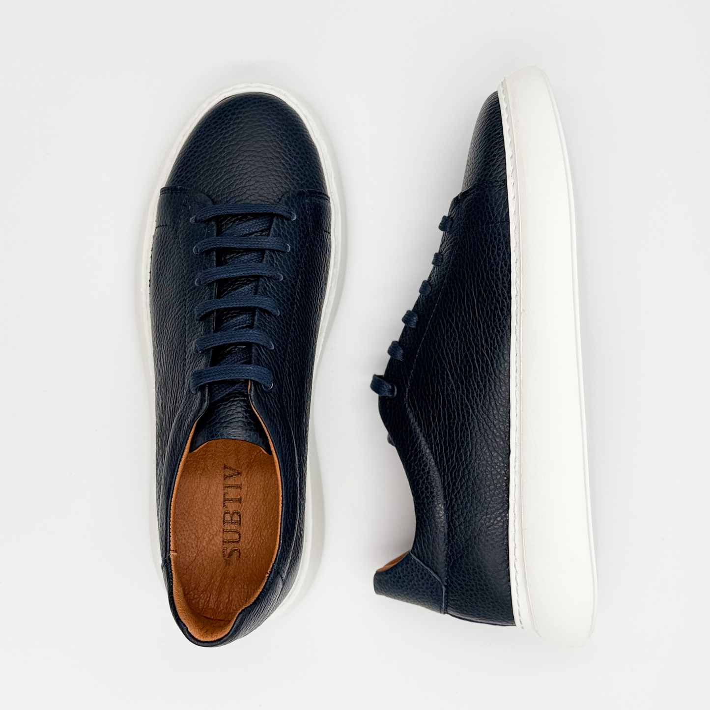 Prime Leather Low - Navy