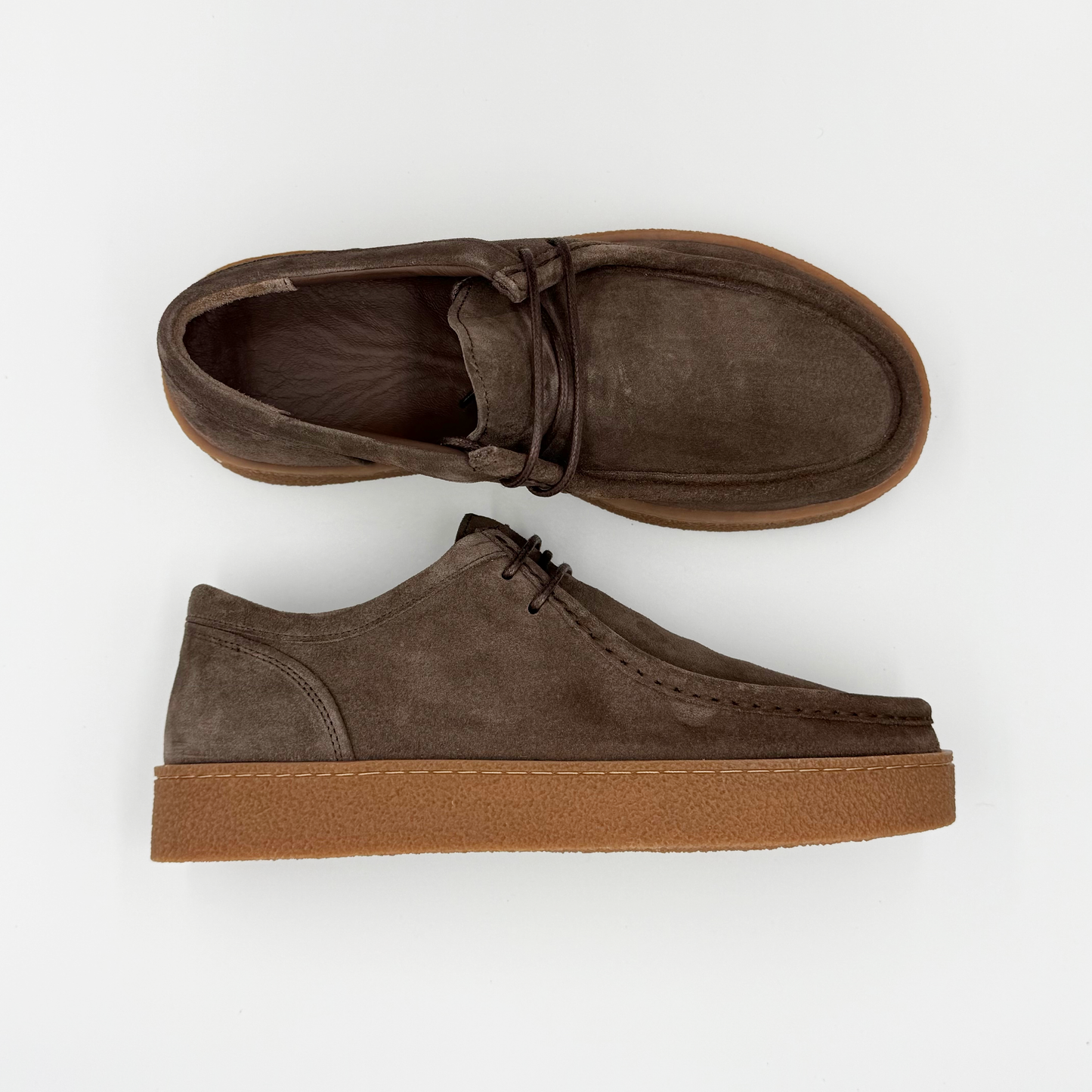 Terra Crepe Low - taupe suede